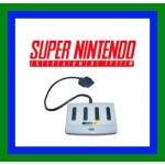 Super Nintendo Super Link multiplayer adapter for 4-player SNES gaming sessions